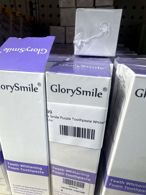 Glory Smile Purple Toothpaste Whitening 1oz 30ml Treatment Spot & Stain Removal