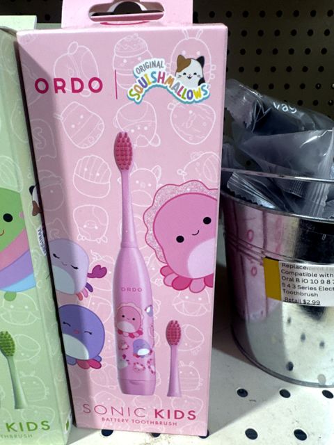 ORDO Sonic Kids Battery Toothbrush - Squishmallows Auggie