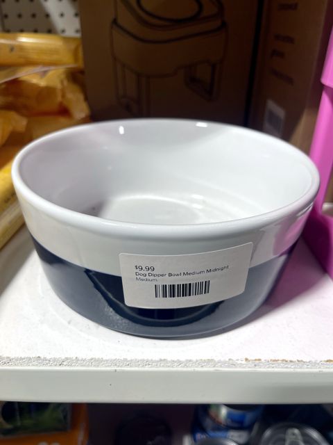 Dog Dipper Bowl Medium Midnight