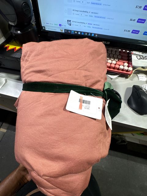 $65 Red Linens/Bedding