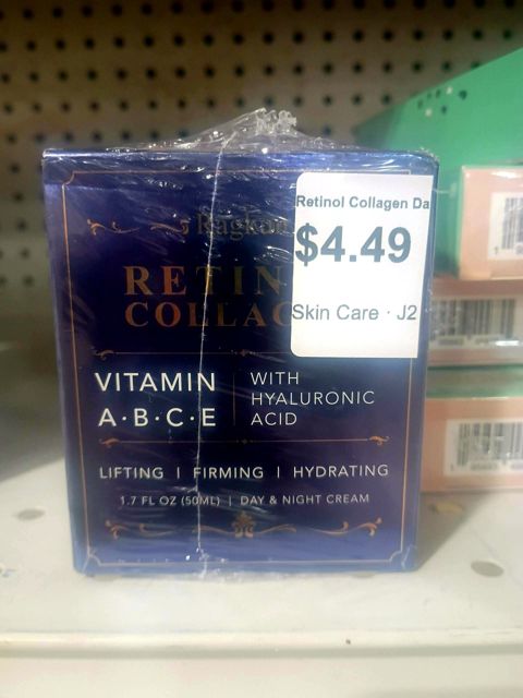 Retinol Collagen Day & Night Cream with Vitamin A·B·C·E and Hyaluronic Acid 1.7 FL OZ (50ml)