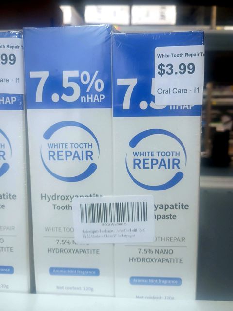 White Tooth Repair Toothpaste 7.5% nHAP Mint Fragrance 120g Twin Pack