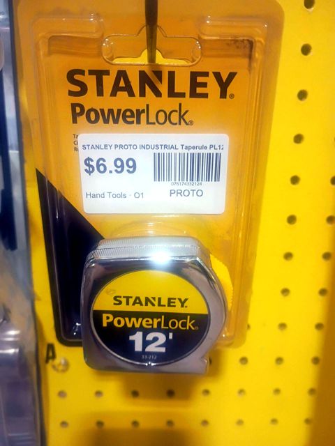 STANLEY PROTO INDUSTRIAL Taperule PL12 Yellow 1/2