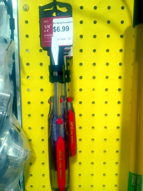 Pro Series Screwdriver 1/4  Blade X 4  Long Ace Screwdrivers 20551AHT