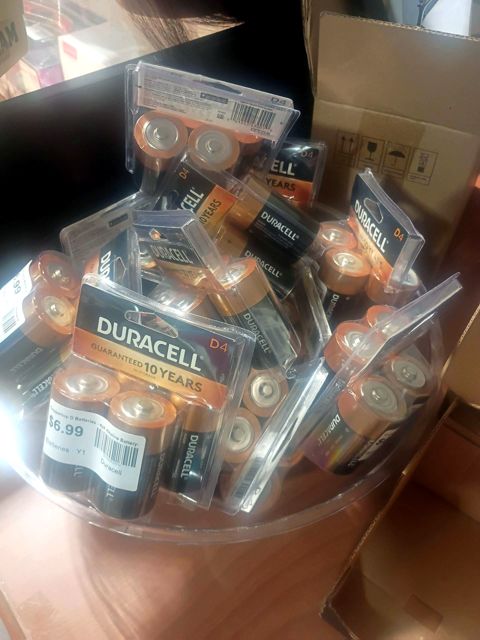 Duracell Coppertop D Batteries - 4pk Alkaline Battery: 15000mAh, Household Use