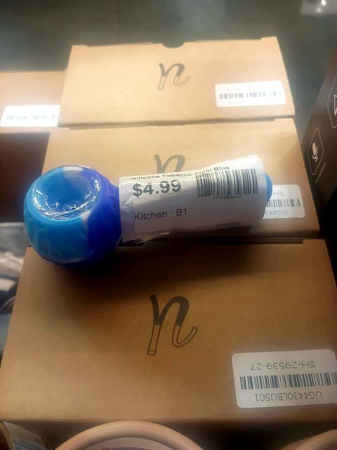Silicone Tobacco Pipe/ Blue