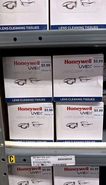 Honeywell S475 Uvex Clear Plus Lens Tissues 400/Box