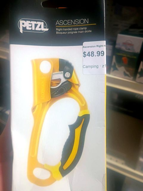 Petzl Ascension Right-Handed Rope Clamp