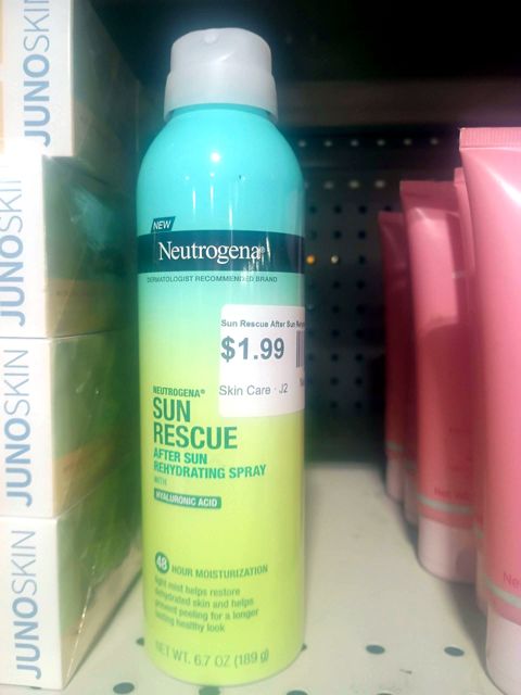 Neutrogena Sun Rescue After Sun Rehydrating Spray  Hyaluronic Acid  6.7 oz