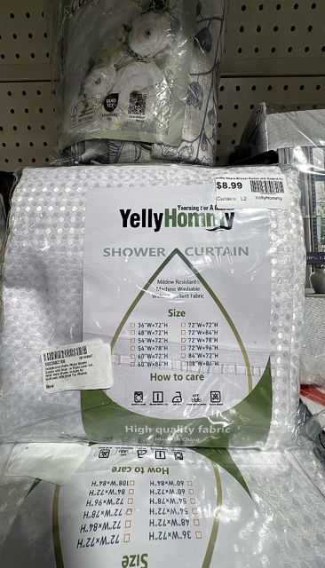 YellyHommy Waffle Weave Shower Curtain with Snap-in Fabric Liner Set, Hotel Style Shower Curtains for Bathroom with Mesh Top Window, 78" L x 72" W White