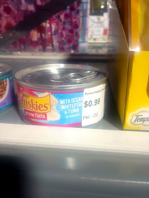 Purina Friskies Prime Filets Wet Cat Food with Ocean White Fish & Tuna In Sauce - 5.5oz