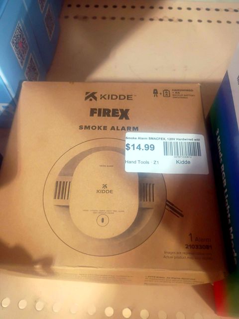 Kidde Smoke Alarm SMACFEX, 120V Hardwired with Battery Backup I4618AC Replacement (21033081)