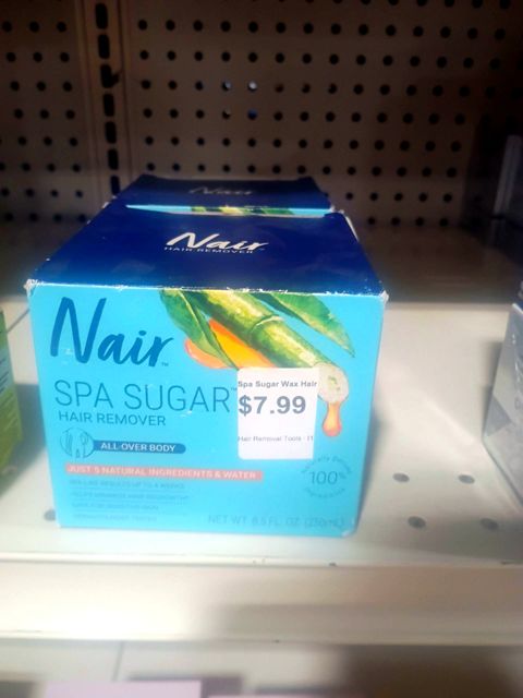 Nair Spa Sugar Wax Hair Remover Kit  8.5 Oz Container