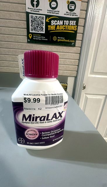 MiraLAX Laxative Powder for Gentle Constipation Relief Dose Bottle Mixing, 14 Doses + Stirrers, 14 Count (B088LF79CN)