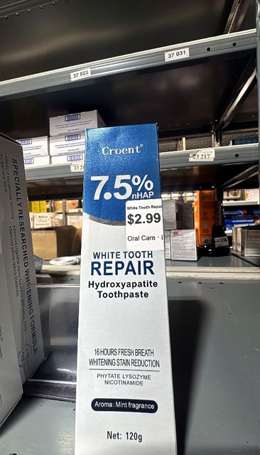 Croent White Tooth Repair Hydroxyapatite Toothpaste 7.5% nHAP 120g