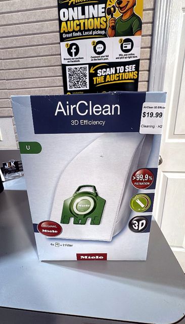 Miele - AirClean 3D Efficiency U Dustbags - Lotus White
