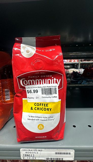 Community Coffee Coffee & Chicory Medium-Dark Roast Ground Coffee - 12oz