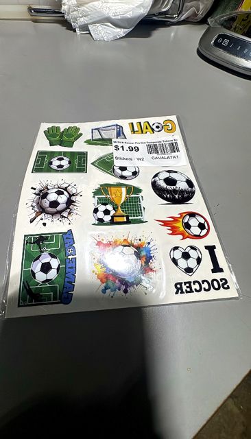 96 PCS Soccer Pre-Cut Temporary Tattoos for Kids Party Favors