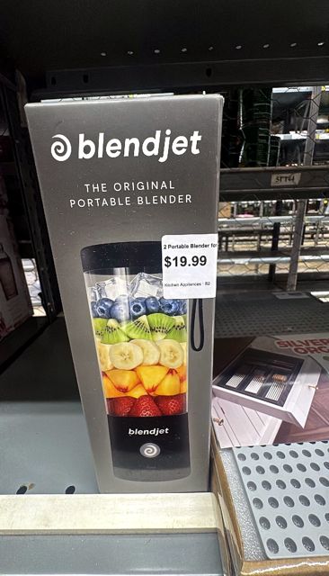 BlendJet 2 Portable Blender for Smoothies & Shakes - 16oz BlendJet Cordless Personal & Small Blender, USB-C Rechargeable & Self Cleaning - (Black)