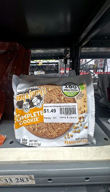 PEANUT BUTTER BAKED NUTRITION COOKIE, PEANUT BUTTER