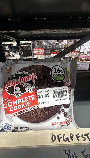 DOUBLE CHOCOLATE BAKED NUTRITION COOKIE, DOUBLE CHOCOLATE