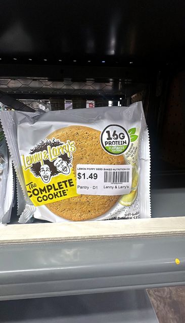 LEMON POPPY SEED BAKED NUTRITION COOKIE, LEMON POPPY SEED