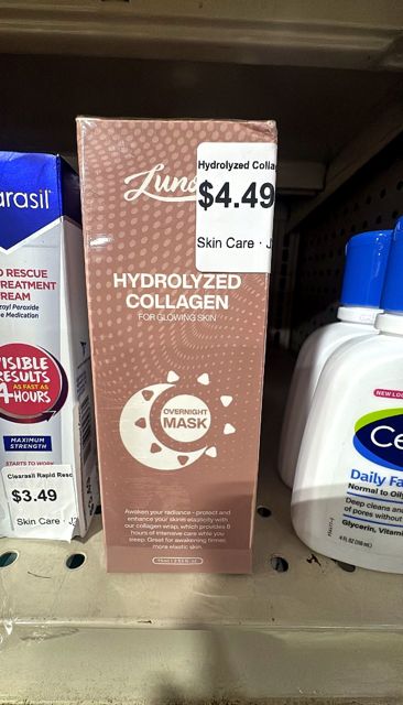 Hydrolyzed Collagen Overnight Mask for Glowing Skin