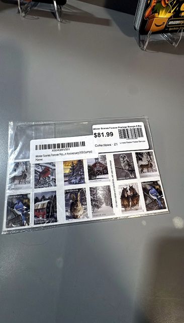 Winter Scenes Forever Postage Stamps 5 Books of 20 First Class United States Postal Celebrations Wedding Celebration Anniversary (100 Stamps)