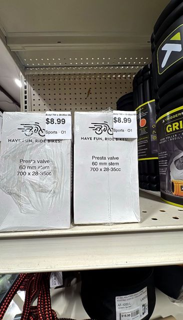 Have Fun, Ride Bikes! Butyl 700 x 28-35cc 60mm Presta Valve Inner Tube - 3 Pack