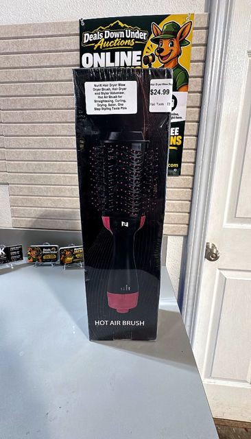 Nurifi Hair Dryer Blow Dryer Brush, Hair Dryer and Styler Volumizer, Hot Air Brush for Straightening, Curling, Drying, Salon, One Step Styling Tools Pink