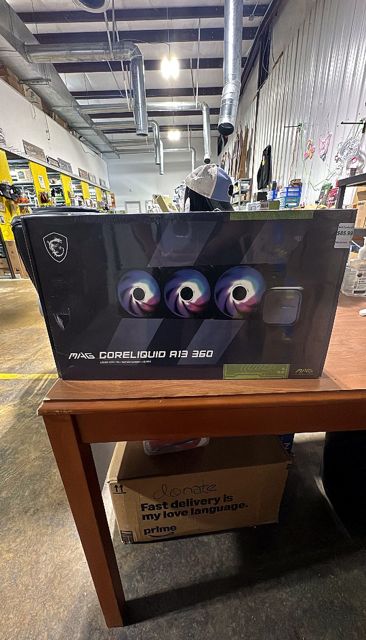 MSI MAG Coreliquid A13 360 Black - AIO ARGB Liquid Cooling - 360mm Radiator - Triple 120mm ARGB PWM Fans - EZ Connect - LGA 1700/1851/AM5/AM4 Compatible