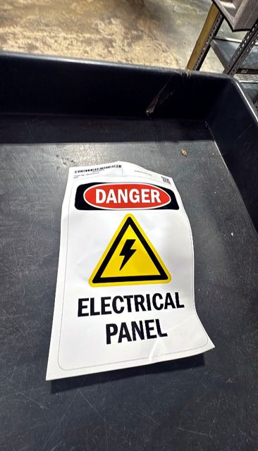 Electrical Safety Sticker #0922